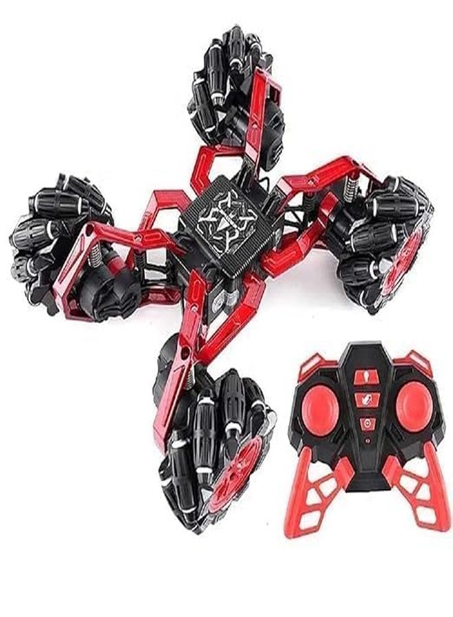 Oupstrive Stunt Motion Metal Spider HQ 2.4Ghz 4 Wheel Drive 360 Degree Revolving Sideways Walking Spider Metal Skeleton Toy Rc Stunt Car for Kids (Multicolor, Pack of 1) - Image 1